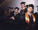 Students in graduation regalia